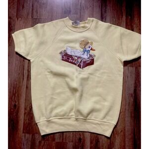 Vintage Bassett-Walker Goose Sweatshirt Women's Large Crewneck Short Sleeve